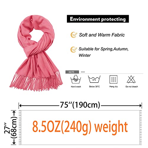 Image of RIIQIICHY Women's Fringe Shawl Wrap Pashmina Scarf for Wedding Evening