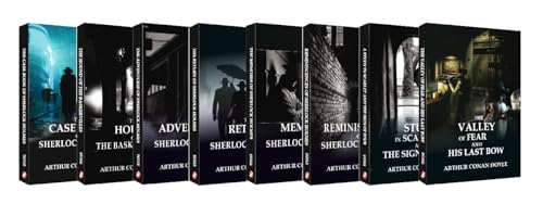 Image of Complete Works of Sherlock Holmes - Set of 8 Books | Classic Detective Stories by Arthur Conan Doyle (Box Set)