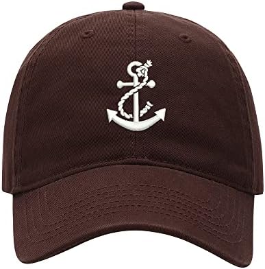 Baseball Cap Men Boat Anchor Embroidered Washed Cotton Dad Hat Baseball Caps