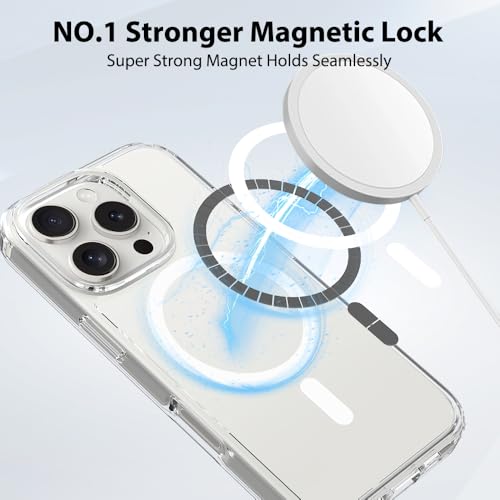 Image of for iPhone 16 pro Case [Compatible with Magsafe] Translucent Matte Phone Cover, [10 FT Military Grade Drop Protection] Slim Durable Shockproof Protective Bumper (Transparent Magnetic, iPhone 16 Pro)