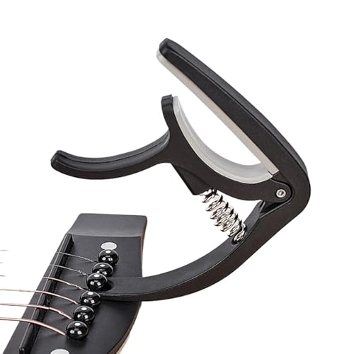 ギターカポ - エレキギターカポ|ウクレレチューニングカポ - ポータブルスプリングアクショングラバー、フォークギター、クラシックギター、エレキギターアクセサリー用多機能ギターアクセサリー