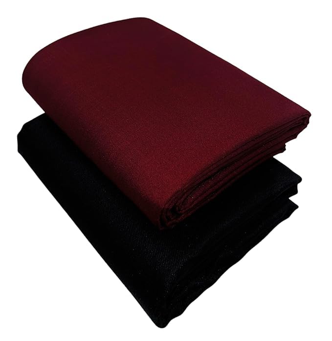 elite lifestyle hub unstitched fabric set | solid cotton blend shirt material | matching trouser fabric | comfortable tailoring option |size- shirt 2.25 m,pant 1.2 m