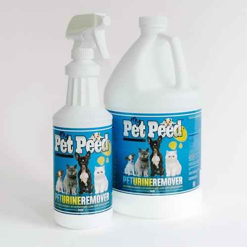 My Pet Peed - Pet Stain & Odor Remover (Starter Pack: 32oz Quart & One Gallon)