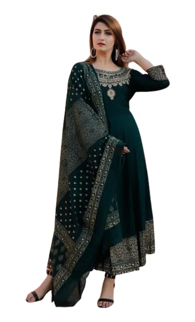Long Kurti for Womens with Beautifull Design 3/4 Sleeves with Dupatta and Pant-picture-46