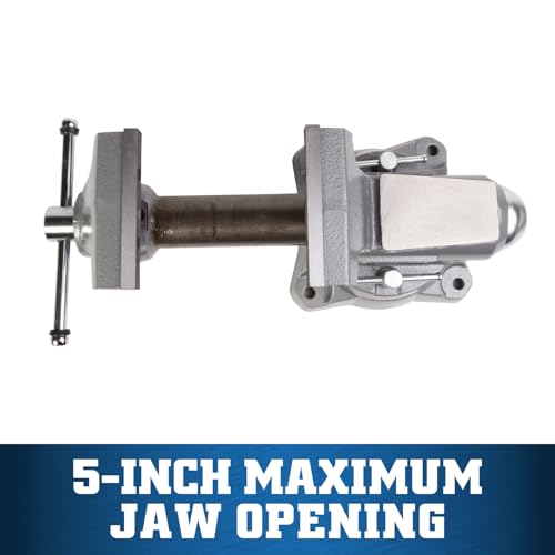 Wilton Mechanics Pro Bench Vise, 5-1/2" Jaw Width, 5" Jaw Opening, 3-5/8" Throat (Model 855M)
