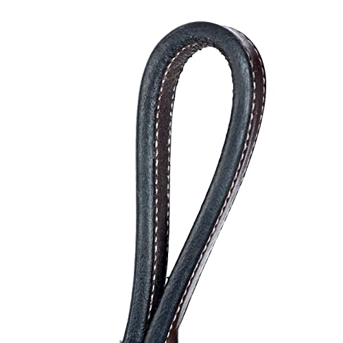 Equinavia Valkyrie Fancy Stitched Leather Standing Martingale - Chocolate Brown - Cob #TOP3