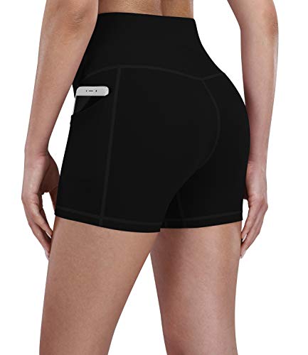 Image of Fengbay 2 Pack 8 inch /5 inch Biker Shorts for Women with Pockets, High Waist Workout Shorts for Women Compression Yoga Shorts