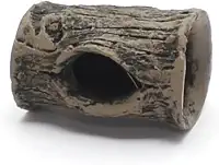 Tronco Mini Toca para Peixes Betta e Pequenos Peixes | Toca em Resina Atóxica para Aquário de Água Doce ou Salgada | Pintura Artesanal (Mini)