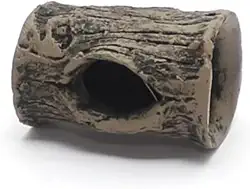 Tronco Mini Toca para Peixes Betta e Pequenos Peixes | Toca em Resina Atóxica para Aquário de Água Doce ou Salgada | Pintura Artesanal (Mini)