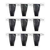 Artibetter 100Pcs Disposable Thong Women T-Back Non-Woven Panties for Spray Tanning and Spa Treatments Black