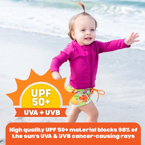 Image of SwimZip UPF 50+ Long Sleeve Rash Guard for Boys' and Girls' - Baby, Toddler, Kids