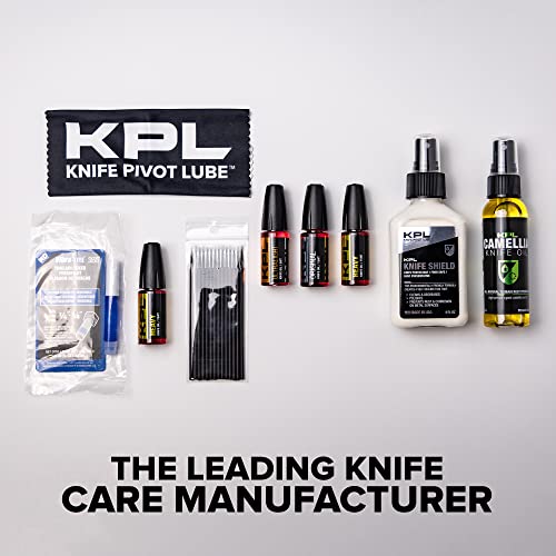 Image of Knife Pivot Lube - Heavy Knife Oil for Blades - Synthetic Pocket Knife Lubricant - 75 Weight Precision Oiler Bottle