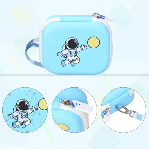Funda para cámara infantil azul astronauta 4.9x4.1x2.4 in miniatura 4