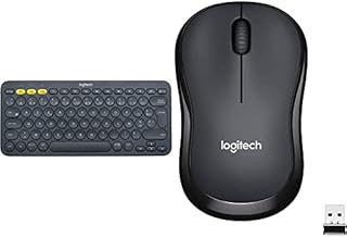 Logitech K380 Wireless Multi-Device Keyboard, AZERTY French Layout - Black