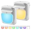 U UZOPI Plug in Night Light for Kids Dimmable - Color Changing LED Nightlight, Dusk to Dawn, Warm White Night Light for… 411yAsTNdOL. SS100
