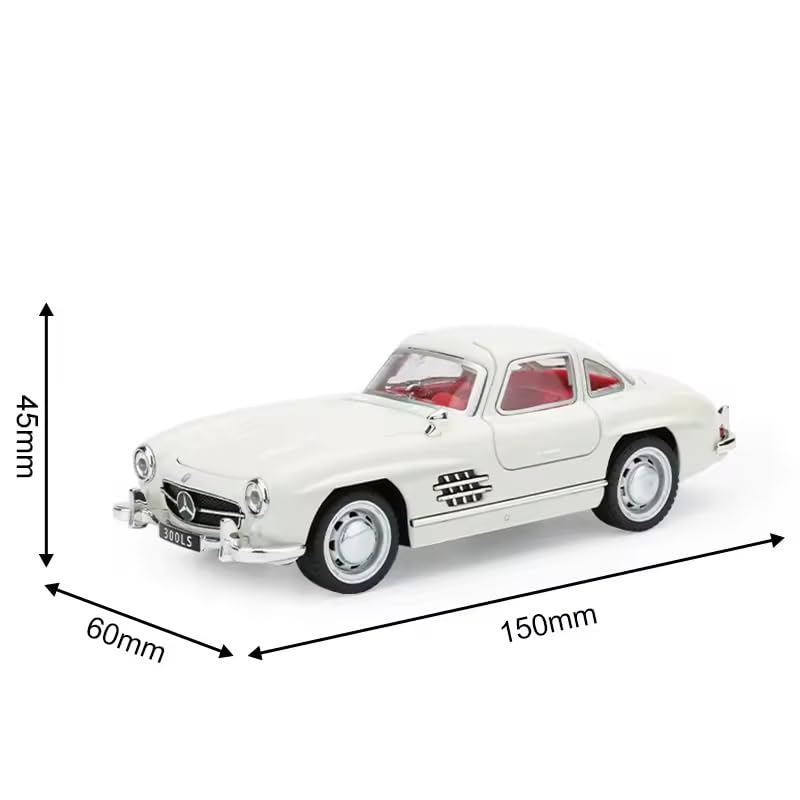 Image of Alokik Enterprise 1:32 Mercedees Benz Classic 300LS Sport Diecast Metal Pull Back Car with 2 Openable Doors with Sound and Lights Toy Decoration Car Best Gift Toys for Kids 【Color As Per Stock】