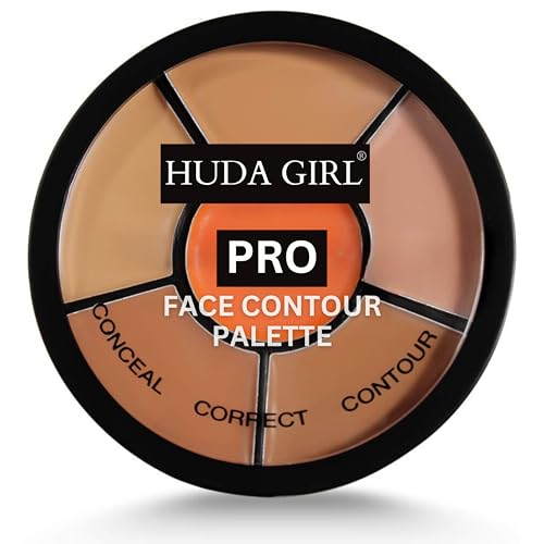 HUDA GIRL Matte 3 In 1 Makeup Palette Warms Concealer For Dark Circles, Blush And Highlighter Palette, Oil Control Pro For Face Makeup, Conceal Correct & Contour For All Skin Types HUDA GIRL Matte 3 In 1 Makeup Palette Warms Concealer For Dark Circles, Blush And Highlighter Palette, Oil Control Pro For Face Makeup, Conceal Correct & Contour For All Skin Types