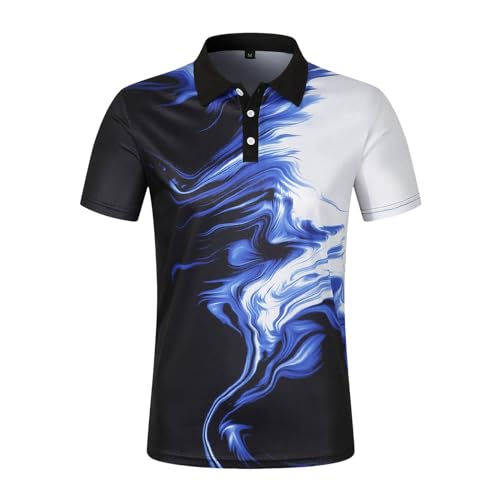Polo tricoté décontracté pour homme en maille premium d'été