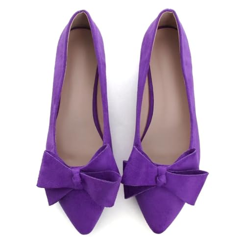 Image of Stunner Womens Flats Fashion Pointed Toe Bowknot Ballet Flats Cute Slip On Dress Flats Comfortable Party Wedding Flats2
