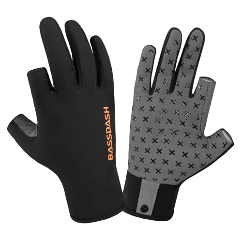 BASSDASH Gants de chasse sans doigts polaire camo unisexe