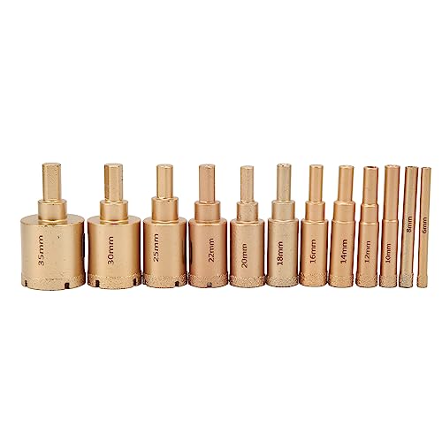 Set de 12 brocas sierra para piedra y mármol miniatura 2