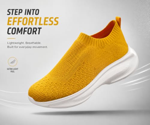 Image of Kraasa Trial Running Shoes with Lightweight Memory Insole | Breathable, Anti-Skid Knit Sneaker, Walking & Gym Shoes
