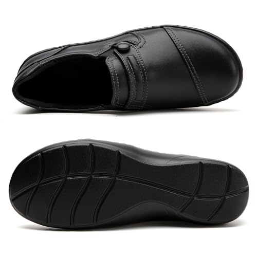 Image of QAE Loafers for Women Orthopedic Loafers for Women Comfortable Women's Flat Slip-Ons Shoes for Dress Work Business Casual