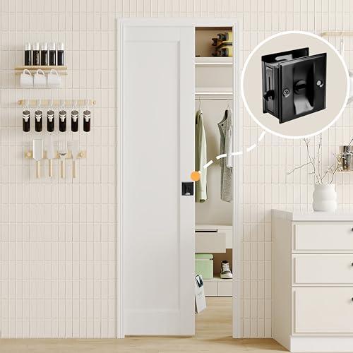 Image of Sliding Pocket Door, 24 inch x 80 inch, 1-Panel Core with Frame and Hardware Kit Set, Interior Doors for Pocket Door, White Primed - No Panel Assembly Required