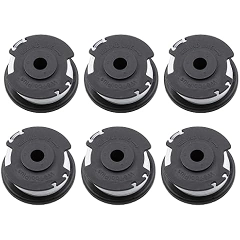 NFSpeeding 6 Packs Weed Eater String 20V Max for HT-19-401-003-06 & HT-19-401-003-07, 0.065 mm Trimmer Spool Line Fits Hyper Tough Cover