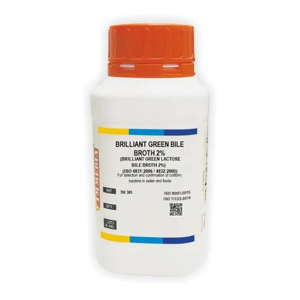 TM365 BRILLIANT GREEN BILE BROTH 2% 100gm | BRILLIANT GREEN LACTOSE BILE BROTH 2% | For detection and confirmation of coliform bacteria in water and foods (B09XML67VT) Amazon Price History, Amazon Price Tracker