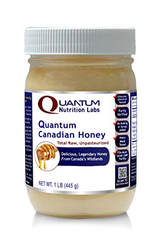 Miel Canadiense pura y cruda, 1 lb, Quantum Nutrition