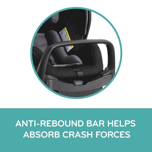 Evenflo Pivot Xpand Modular Travel System with LiteMax Infant Car Seat (Ayrshire Black) - Thumbnail 7