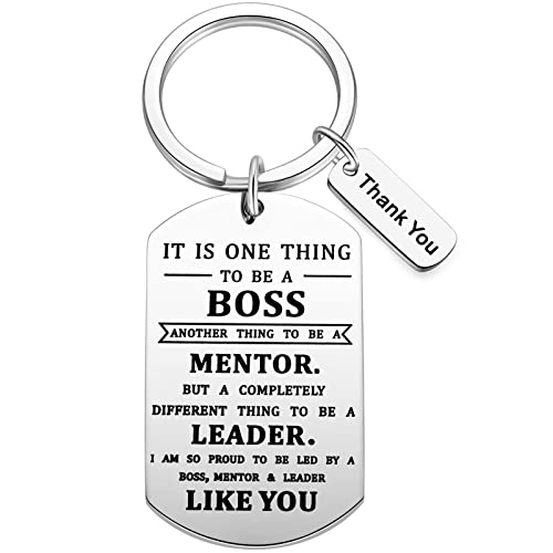 Boss Gifts for Female Male, Boss Day Keychain Gift for Mentor, Leader, Supervisor, Bosses Goodbye Leaving Promotion Retirement