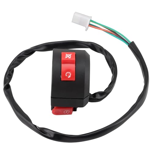 WOOSTAR 7/8" 22mm Handlebar Right Side Start Switch Assembly Replacement for Taotao Speedy 50 Pony 50 VIP 50 Jet 50 Powermax 150 4 Wheeler 50cc 150cc QMB139 GY6 Scooter ATV Quad
