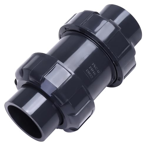 Válvula de retención de bola con puerto completo de 1-1/4 pulgadas UPVC y sellos EPDM 2