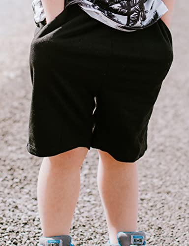 Geru Boy Shorts Sets Hawaiian Outfit Kid Leaves Floral Short Sleeve Shirt Top+Shorts Suits #TOP4