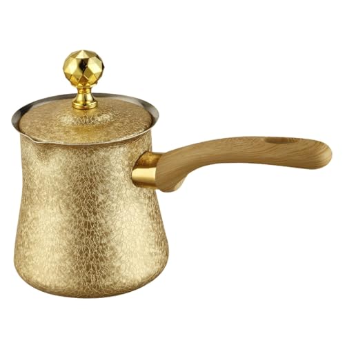 Baoblaze Cafetera, olla para derretir chocolate, regalo para cocinas de inducción con asa, jarra calentadora de leche de, tetera para el hogar y, 720 Ml, 10.1 Cm X 11.7 Cm