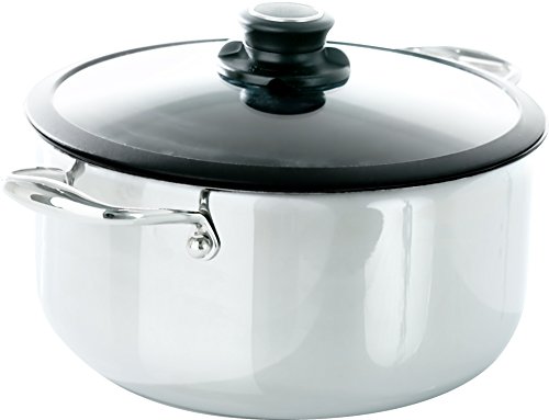Black Cube Stainless Frieling Hybrid Nonstick Cookware Stockpot with Lid, 7.5 Quart, 11-Inch
