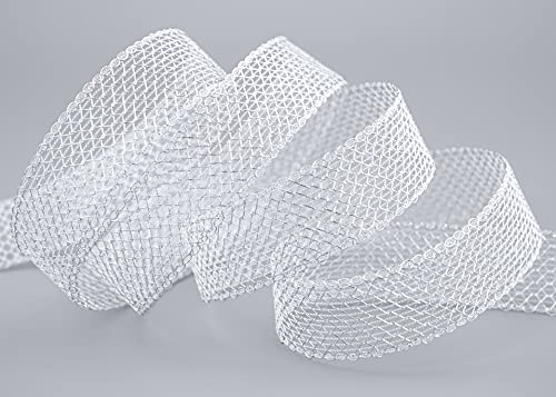 Finemark lace ribbon Jane gold mesh ribbon mesh ribbon wire ribbon gift ribbon for craft decorating floristry ribbon ribbon decoration decoration shine metallic floristry ribbon gold silver - Image 2