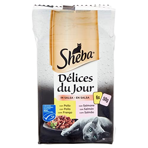 Sheba Delices Du Jour Lachs Huhn 6x50g 300g