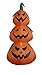 BZB Goods 4 Foot Tall Illuminated Halloween Inflatable Jack-O-Lantern Stack Decoration