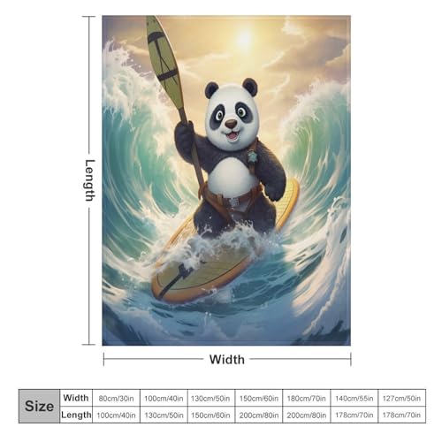 Manta para sofá supersuave Panda textura mullida de gran tamaño 150x200 cm 6