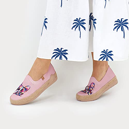 Image of UIN Shoes for Women Slip On Sneakers Comfortable Lightweight Barefoot Travel Art Painted Casual Loafers