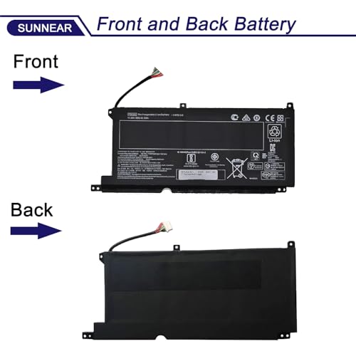 Image of PG03XL Laptop Battery for HP Pavilion Gaming 15-DK 15-DK0010NS 15-EC 15-EC0000 16-A 16-A0013NS Victus 5 /6 MAX TPN-C141 TPN-Q229 OMEN 5X FPC52 Series Notebook HSTNN-DB9G L48430-AC1 52.5Wh