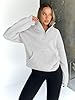 Trendy Queen Womens Sweatshirts Quarter Half Zip Pullover Fall Fashion Outfits 2025 Oversized Hoodies Comfy Winter Clothes, Grey, S #2