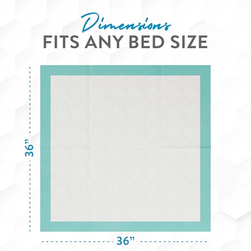 Inspire Extra Large Super Absorbent Disposable Bed Pads for Chronic Incontinence Ultra Thick and Absorbent Bed Pads Disposable Adult | Pee Pads for Adults (36" X 36" Pack of 50)