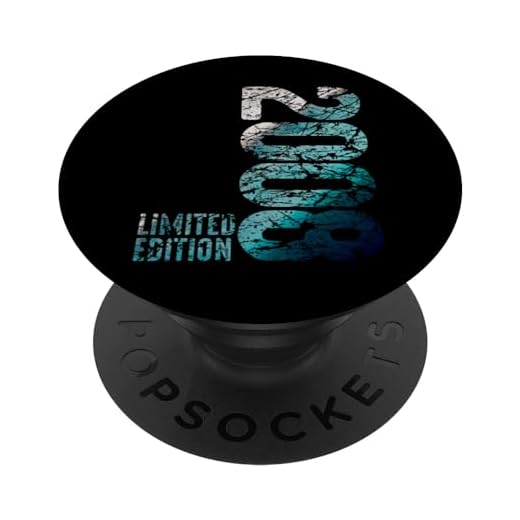 15 cumpleaños niño niña 15 años 2008 divertido regalo PopSockets PopGrip Intercambiable