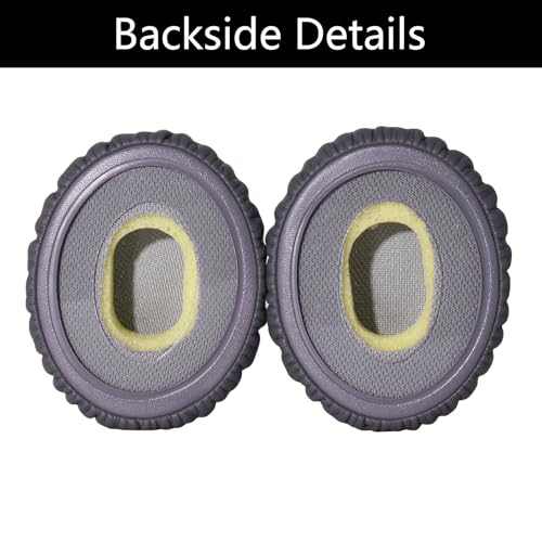 Repuesto de almohadillas para auriculares compatibles con Bose OE2 OE2i SoundTrue On-Ear SoundLink, cuero proteico, cómodas almohadillas grises miniatura 3