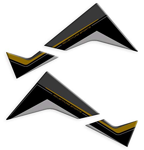 Az Graphishop L-065 Protections latérales de réservoir pour Honda Africa Twin Adventure CRF 1100 L noir - Image 3