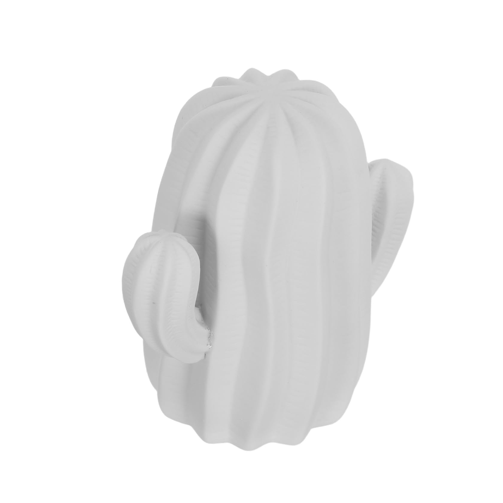 Ornement créatif en céramique blanche de cactus au design élégant